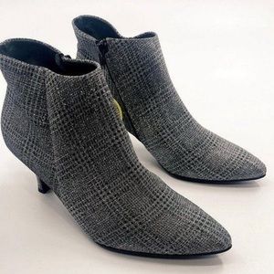 NWOT Paul Green Black Silver Houndstooth Booties HOLIDAY PERFECT PARTY